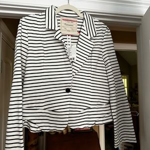 Anthropology short stripe blazer